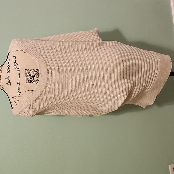 NY Collection semi sheer sparkle knit top XL - Picture 4 of 6